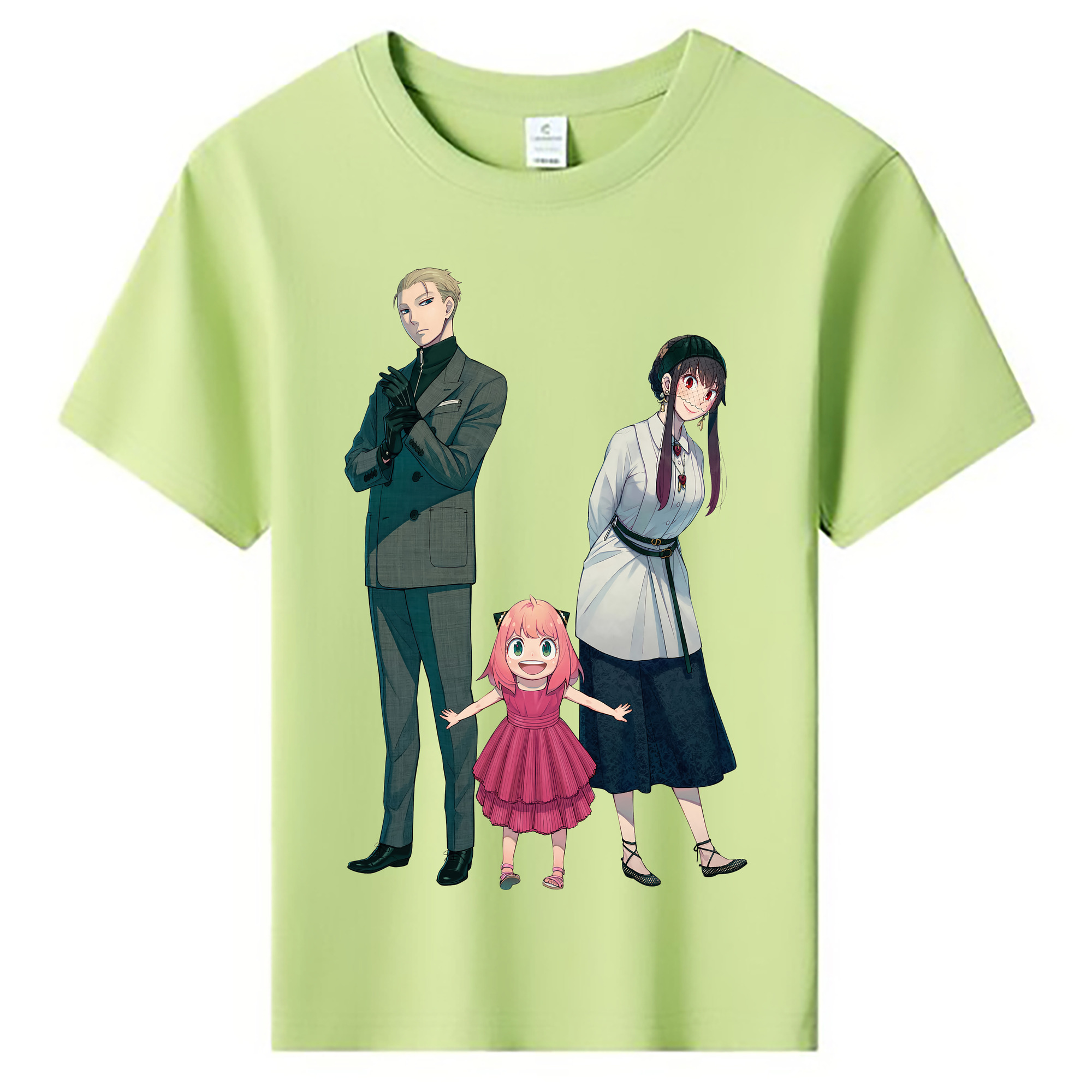 （画像用） SPY×FAMILY间谍家家酒 綿100％キッズTシャツ（フロントプリント）